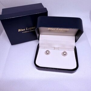 Mikimoto Blue lagoon pearl earrings